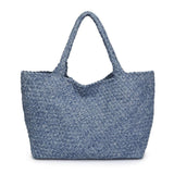 Sky's The Limit Large Denim Tote | Woven Denim | Sol and Selene