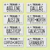 Fort Worth Texas License Plate Vinyl Sticker | Die-Cut Decal