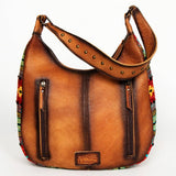 American Darling Eleanor Leather & Saddle Blanket Hobo Bag