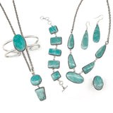 Kashi Semiprecious Oval Stone Ring Amazonite