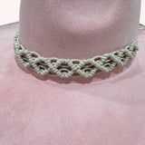 Handwoven Macramé Boho Western Hat Band, Adjustable