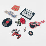 Rock On Iron-On Patch Bundle | 9 Piece Rock & Roll Theme