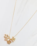 Cherry on Top Charm Necklace Set – Gold