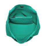 Sky's The Limit Large Woven Neoprene Tote with Pouch Dark Denim