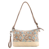 San Ysidro Falls Crossbody Bag – Floral Canvas & Leather | Myra Bag