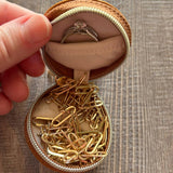 Jewelry Holder Keychain Purse Charm White