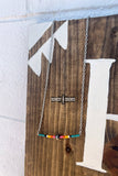 Buck Off Bar Necklace | Beaded Western Bar Chain Necklace