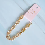 Equestrian Twist Link Bracelet – Horsebit-Inspired Gold