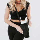 Hydration Harness Crossbody Tumbler Holder Black