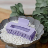 Rachel Matte Hair Clips Lilac Purple