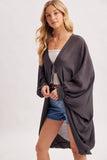 Boho Open Front Kimono Cardigan | Ash | S, M & L | C03259