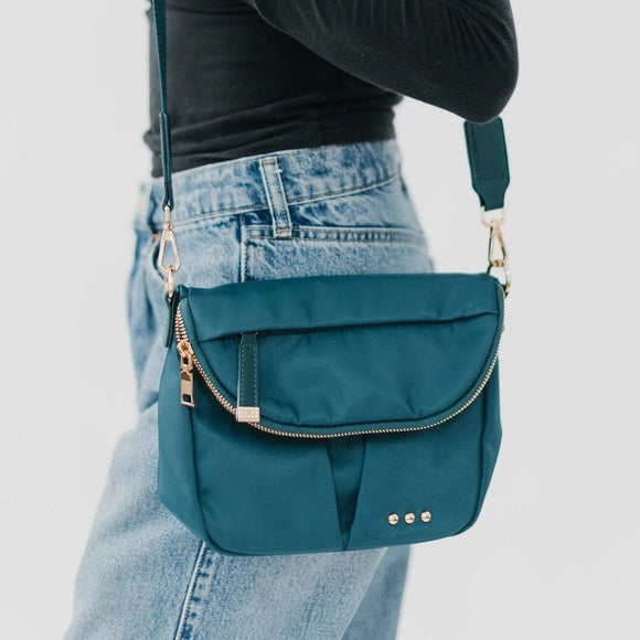 Tilly Nylon Crossbody Bag Teal