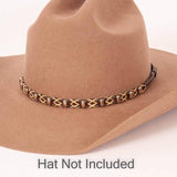 Tombstone Brown Leather Hat Band