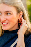 Dalma Pearl Hoop Earrings – Gold