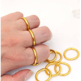Thai Buddhist Temple Kumlai Stackable Ring – Fluorescent Yellow