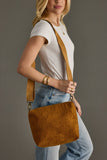 Dark Mustard Cotton Corduroy Crossbody