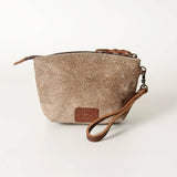Hair-on-Hide Leather Zip Coin Purse ADBG443