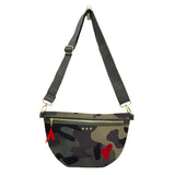Colby Canvas Printed Crossbody Bum Bag | Camo