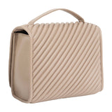 Joan & David Large Diagonal Quilted Hanging Toiletry Case