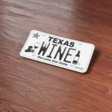 Texas Wine Country Waterproof License Plate Sticker