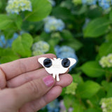 Glow-in-the-Dark Luna Moth Hard Enamel Pin