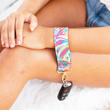 Lets Get Tropical Colorful Wristlet Strap