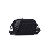 Inspiration Woven Neoprene Crossbody Bag | Black