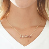 Mississippi State Bulldogs Pavé Script Necklace – Maroon & Gold