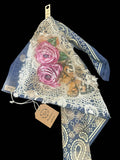 Navy Vintage Hand Painted Bandana