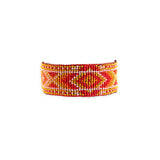 Tribal Vibe Southwest Beaded Bracelet with Cord Closure