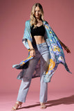 Kew Gardens Watercolor Floral Kimono