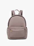 Tess Neoprene Backpack with Front Pocket Grey