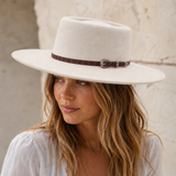 Brown Floral Cutout Faux Leather Western Hat Band