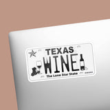 Texas Wine Country Waterproof License Plate Sticker