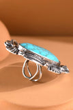 Western Oval Turquoise Cuff Ring | Statement Ring | One Size
