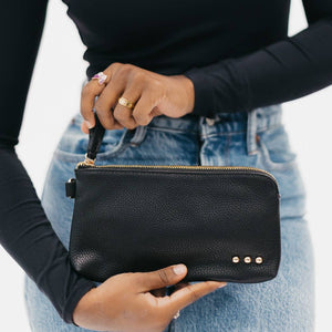 Cece Card Holder Clutch Wristlet Bag Black