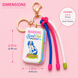 Mahjong Social Club Acrylic Keychain & Bag Charm