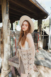 Crochet Floral Petal Kimono Wrap – Mocha