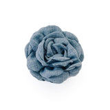 Blooming Rose Hair Claw Clip Denim Blue