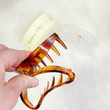 Jelly Shape Hair Claw Dark Tortoise