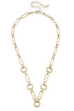 Lilah Multi-Charm Necklace Base – 18K Gold Plated