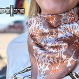 Westward Floral Western Southwestern Wild Rag Scarf Accent
