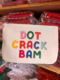 Mahjong Canvas Zip Pouch – Dot Crack Bam