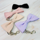 Perfect Shape Bow Key Chain Bag Charm Black