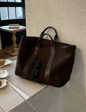 Slouchy Tote Bag – Large Capacity Everyday Carry Coffee Brown