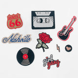 Rock On Iron-On Patch Bundle | 9 Piece Rock & Roll Theme
