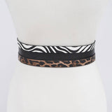 3-Piece Animal Print Belt Set – Black, Zebra & Leopard