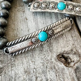 Aztec Boho Western Concho Stretch Bracelet Round Center Concho Bar Style 3