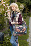 Make a Wish Linen Tote Bag | Whimsical Boho Floral Market Bag
