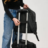 Urban Explorer Nylon Multi-Compartment Travel Backpack in Black